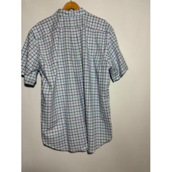 Polo Ralph Lauren Mens 1X Tall Oxford Short‎ Sleeve Check Plaid Shirt - Picture 3 of 8